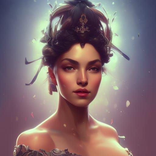 Detailed Portrait of a Beautiful Queen