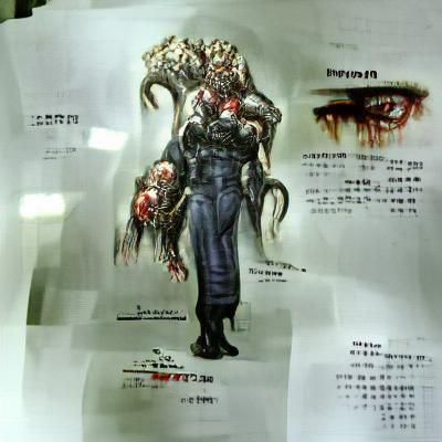 Resident Evil 3 Nemesis Character Concept Art