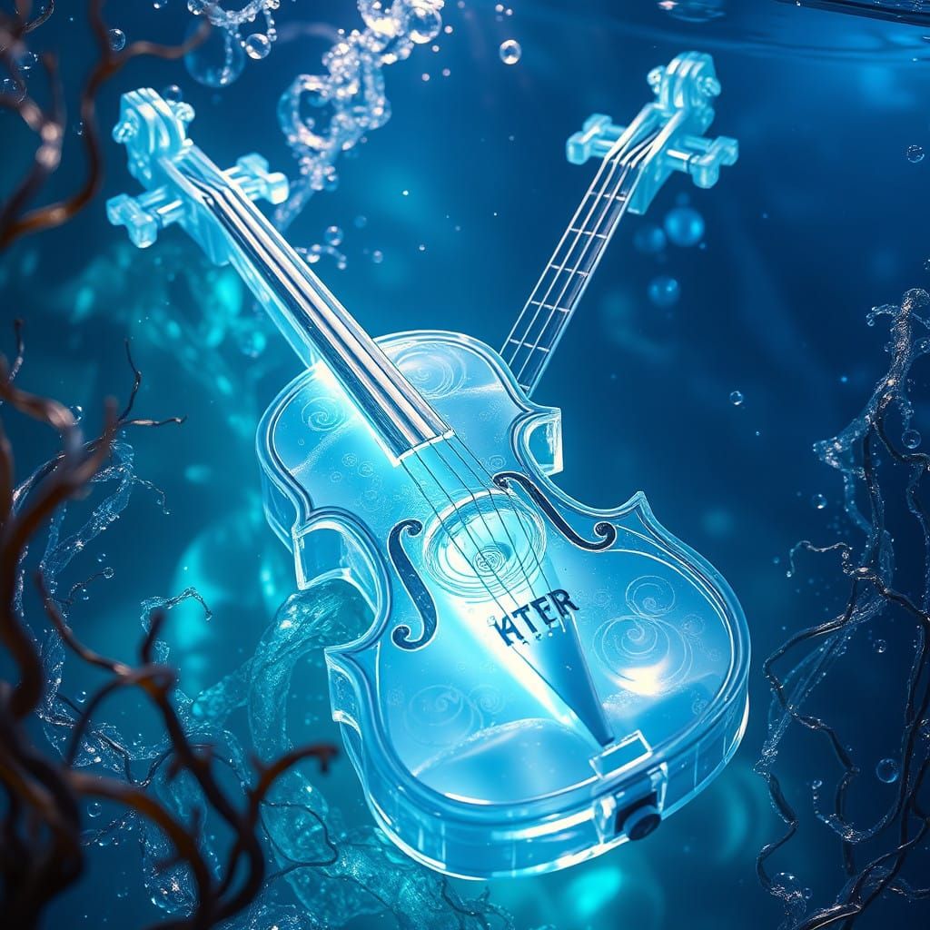 Ethereal Water Violin Shines in Iridescent, Ocean-Inspired A...