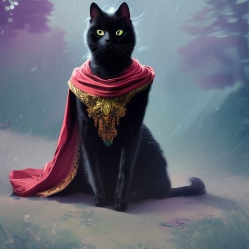 Black Cat Adventure: Dynamic Lighting Concept Art