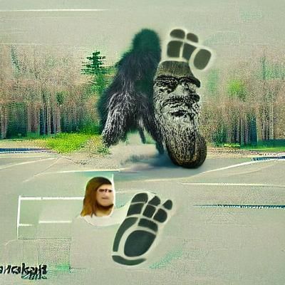 AI Generated Image of Bigfoot
