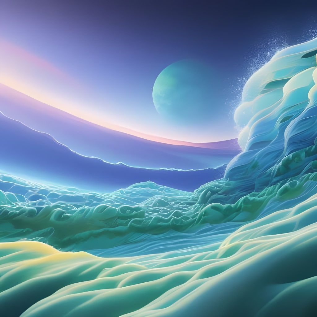 Hyperrealistic Chameleon Portrait in Alien Landscape