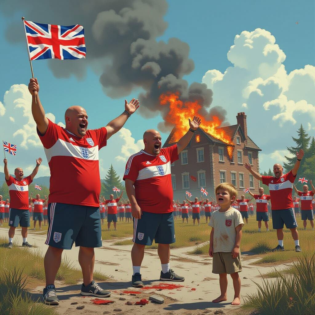 Burning Hotel Fantasy Concept Art