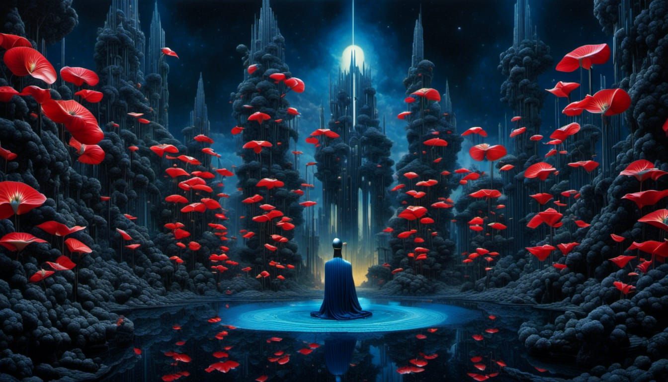 <lora:Surreal Mindscape:1.0> desolate wasteland, gangnam-style sung in Klingon, gangnam-style at a funeral, wreath of an...