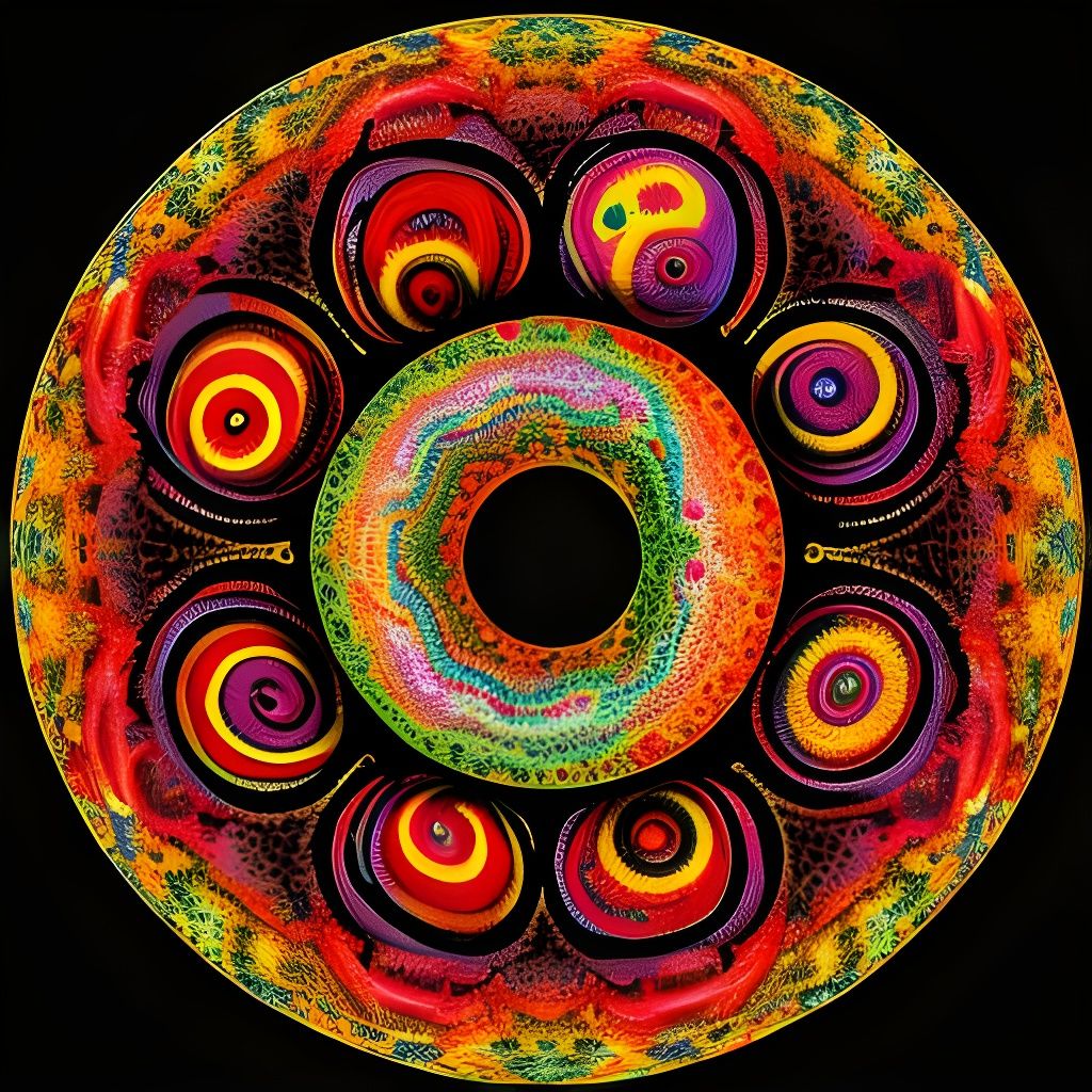 Psychedelic Bagel: A Surreal Treat