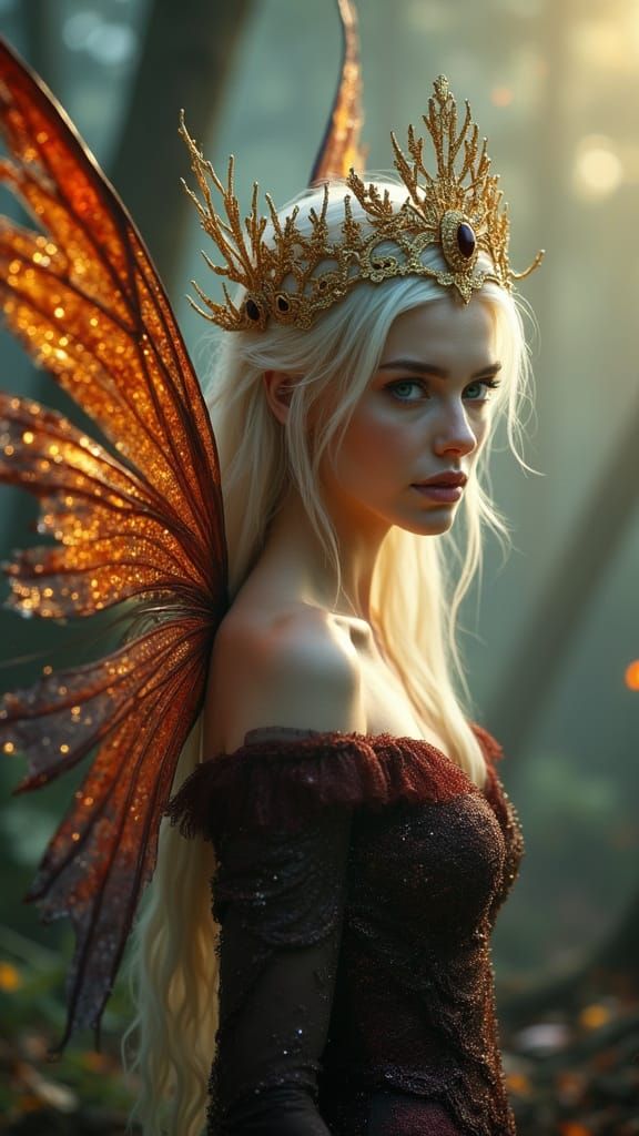 Enchanted Fairy Queen in Twilight Forest