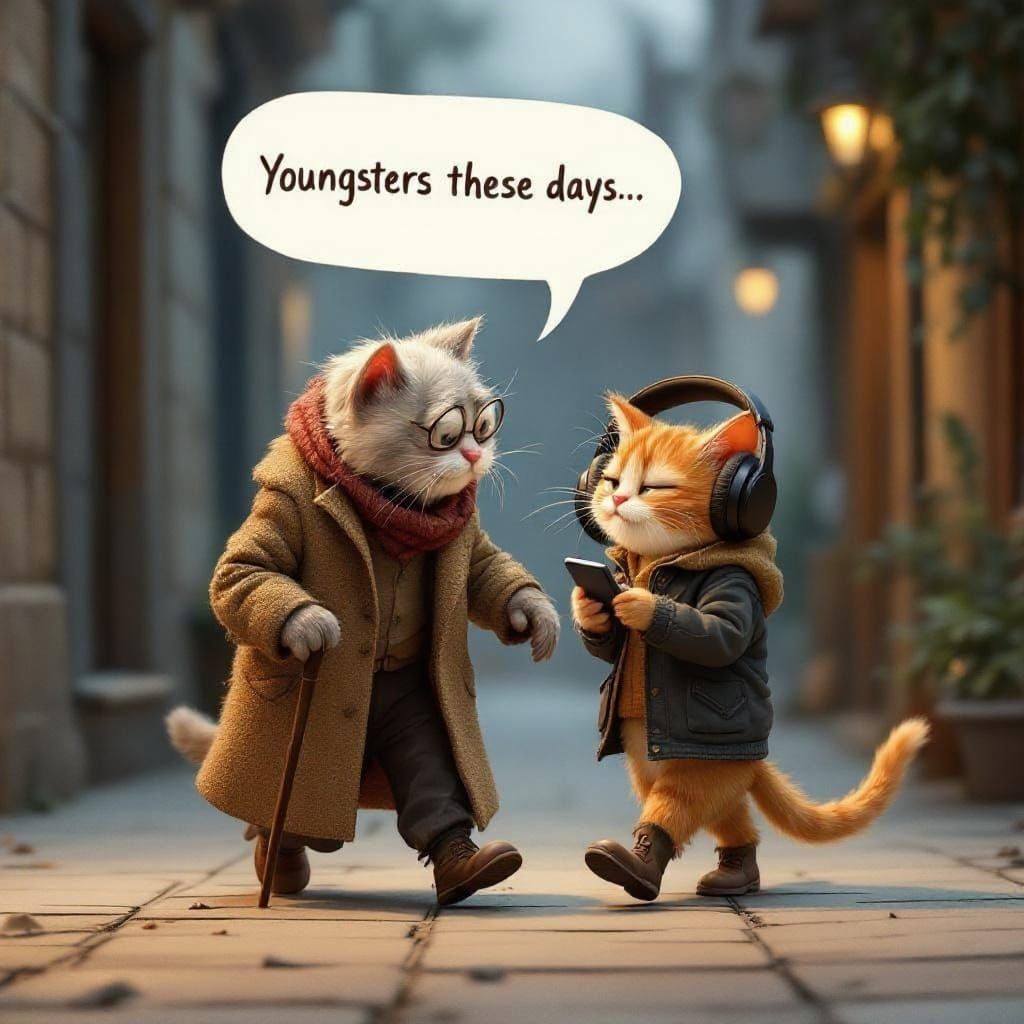 Cats with Headphones