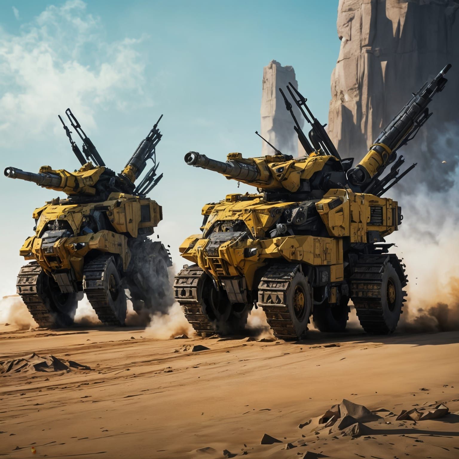 Giant Mechanical Tank in Zoids Style