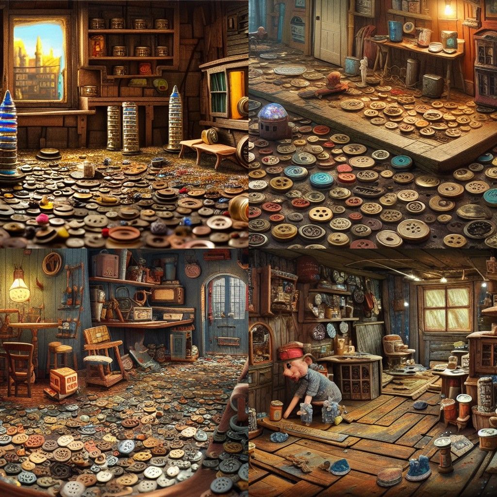 Miniature Town Under Floorboards: Claymation Stopmotion Art