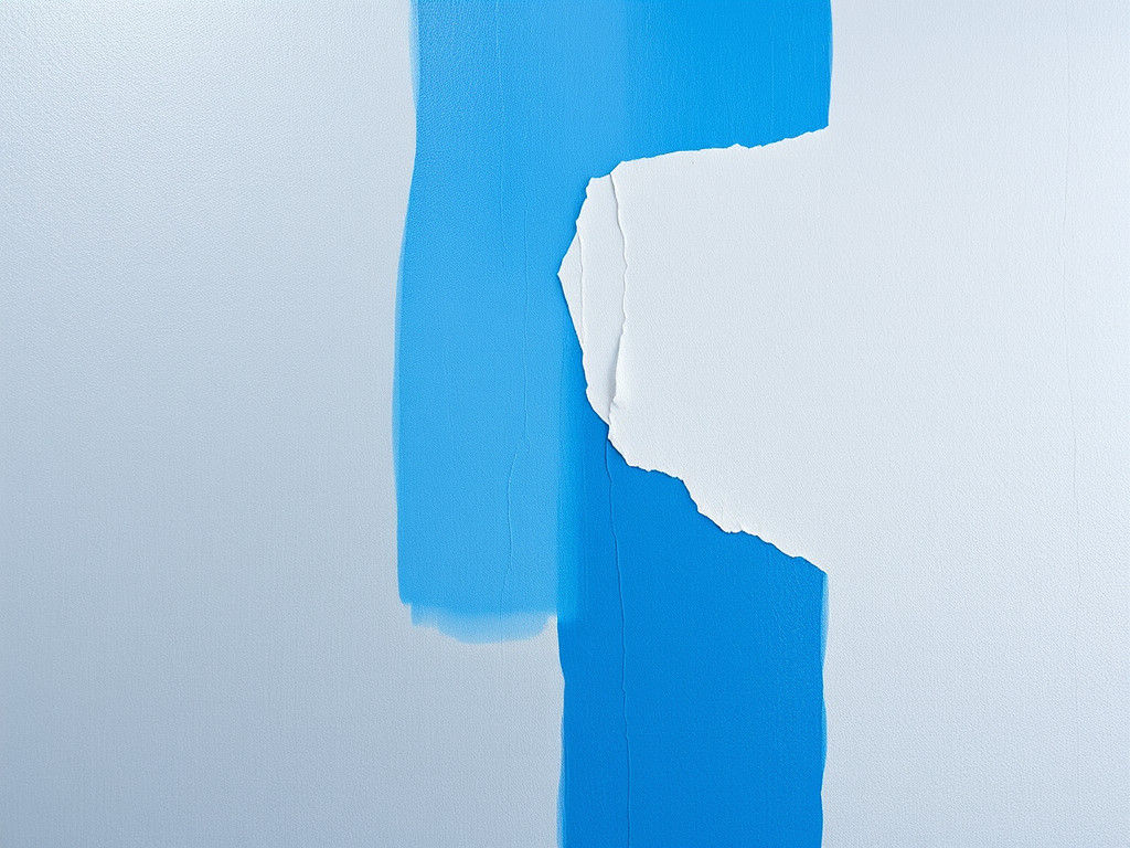 Ultraminimal Cubist Stem in Blue and Gray