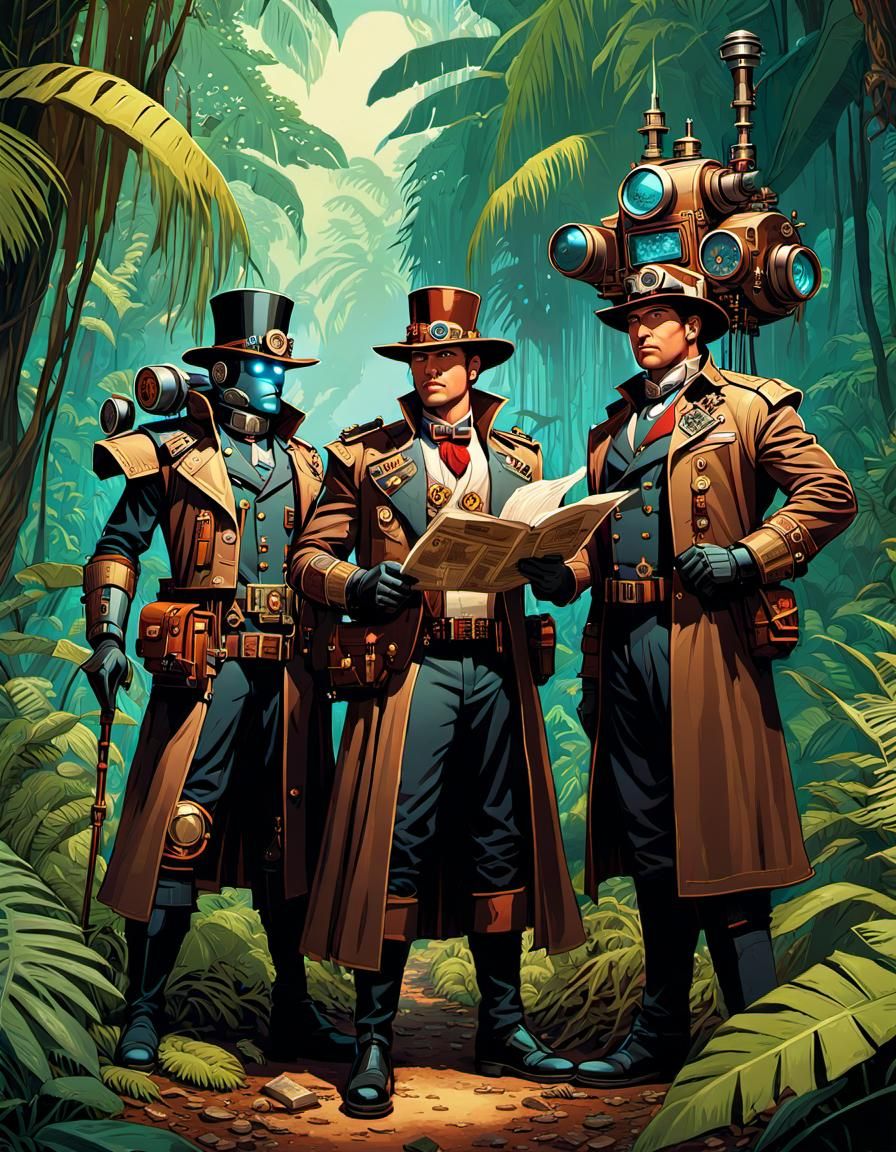 Gentlemen lost in the jungle