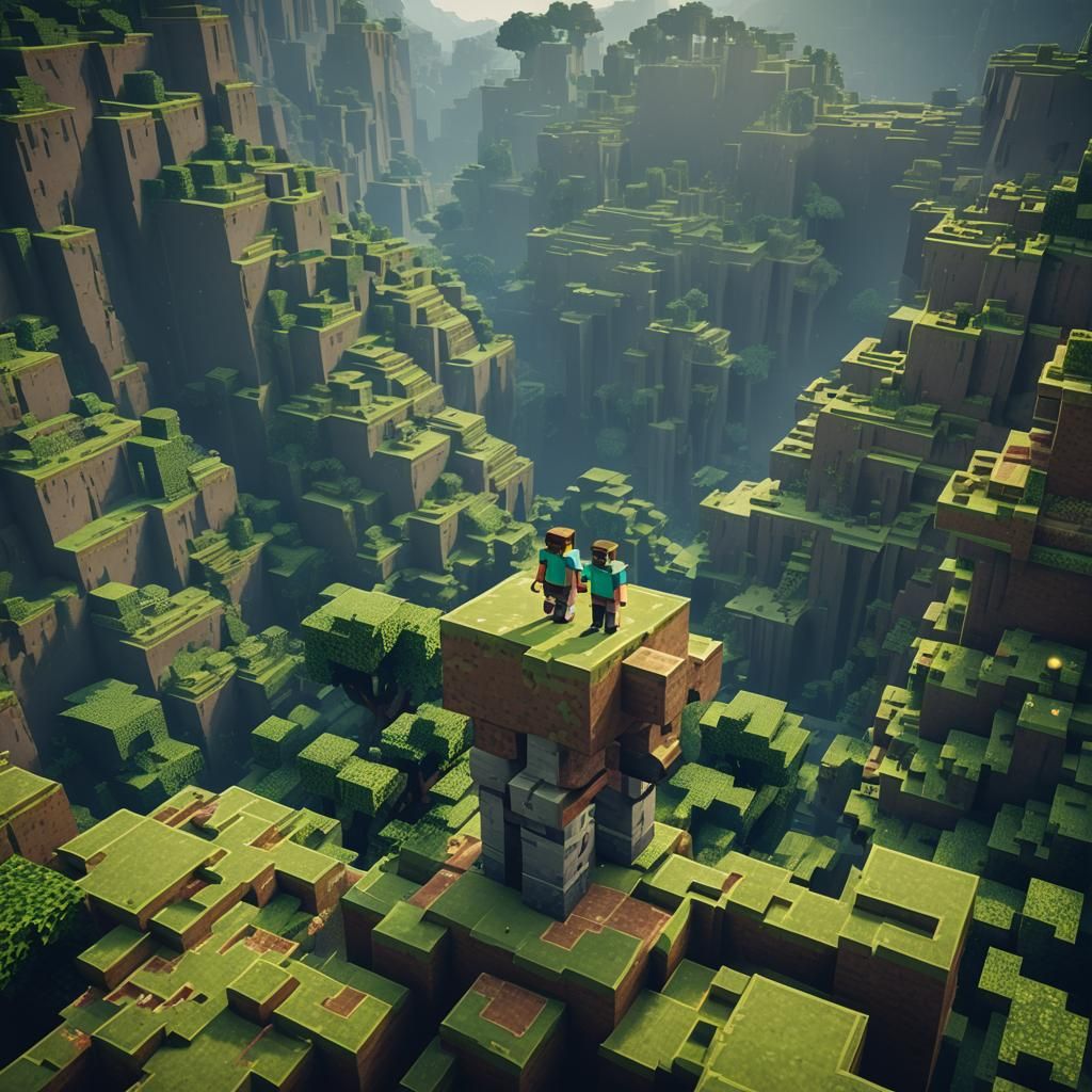 Cinematic Minecraft Film Still