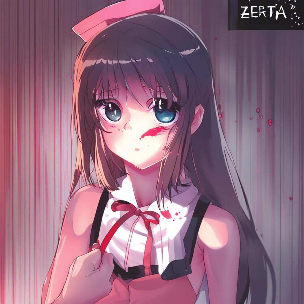 Yandere Character in Anime Key Visual Style