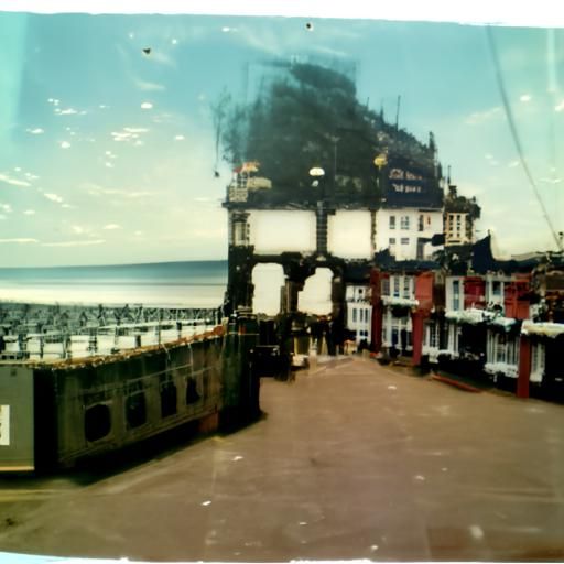Nostalgic Polaroid Picture of Cromer Coast