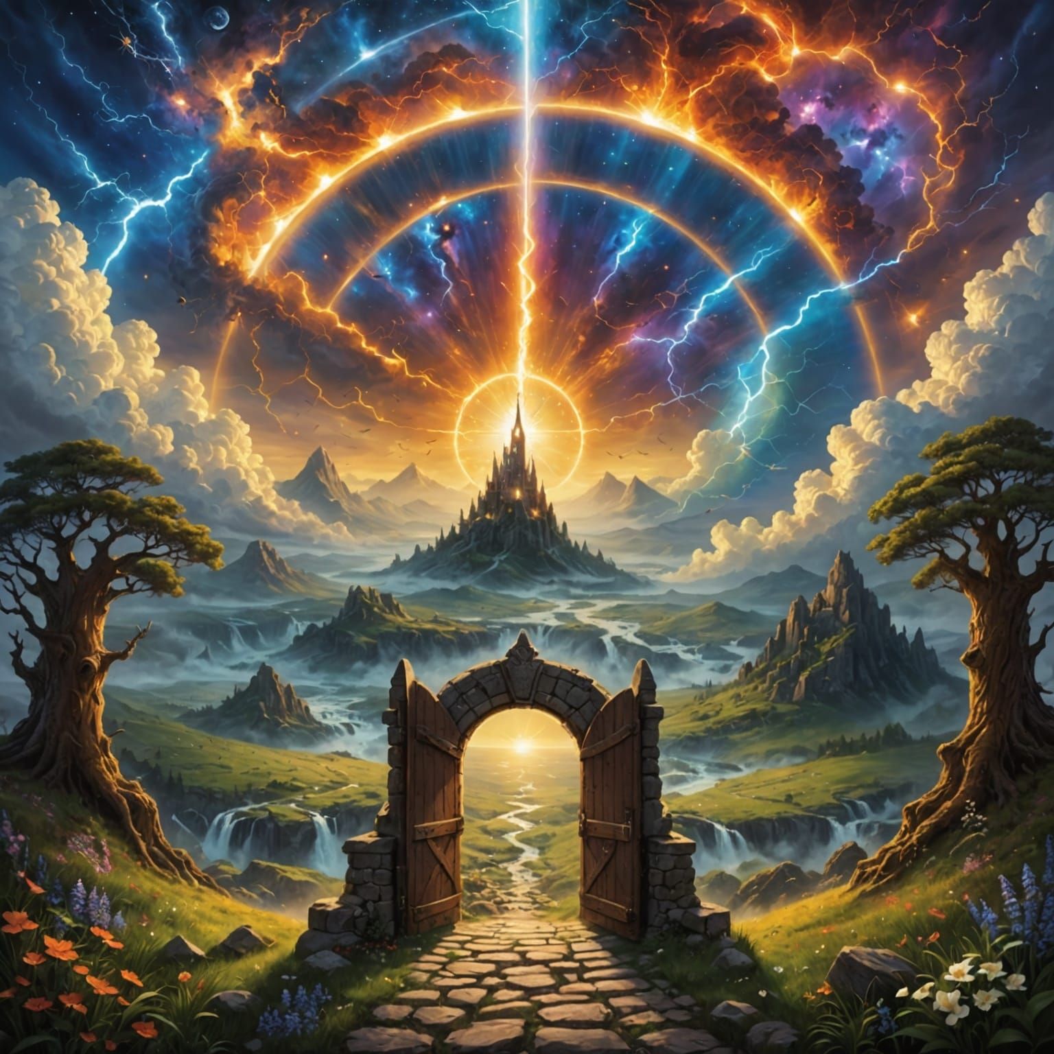 Divine Ascension in Radiant Darkness