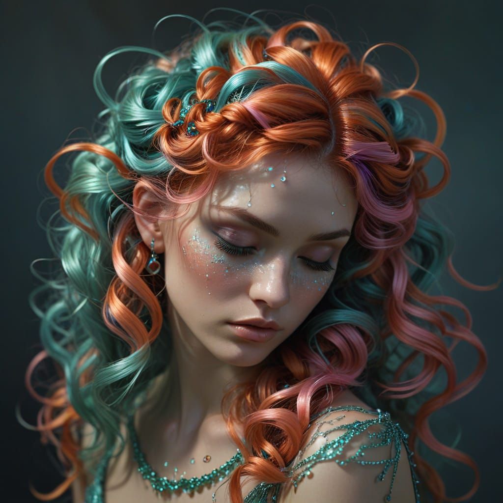 Elegant Shattered Glass in a Photorealistic Sky Blue Setting