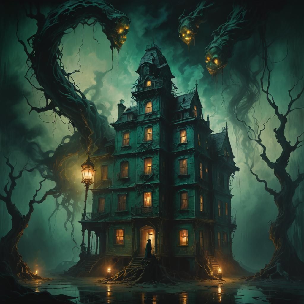 Mysterious Woman in a Haunting Dusk