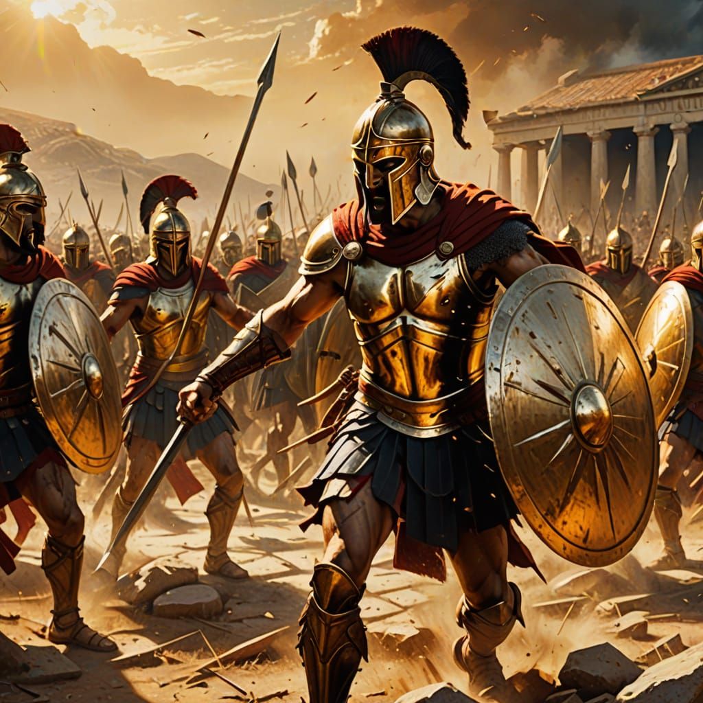 Epic Battle: Spartans in Ancient Greek Art
