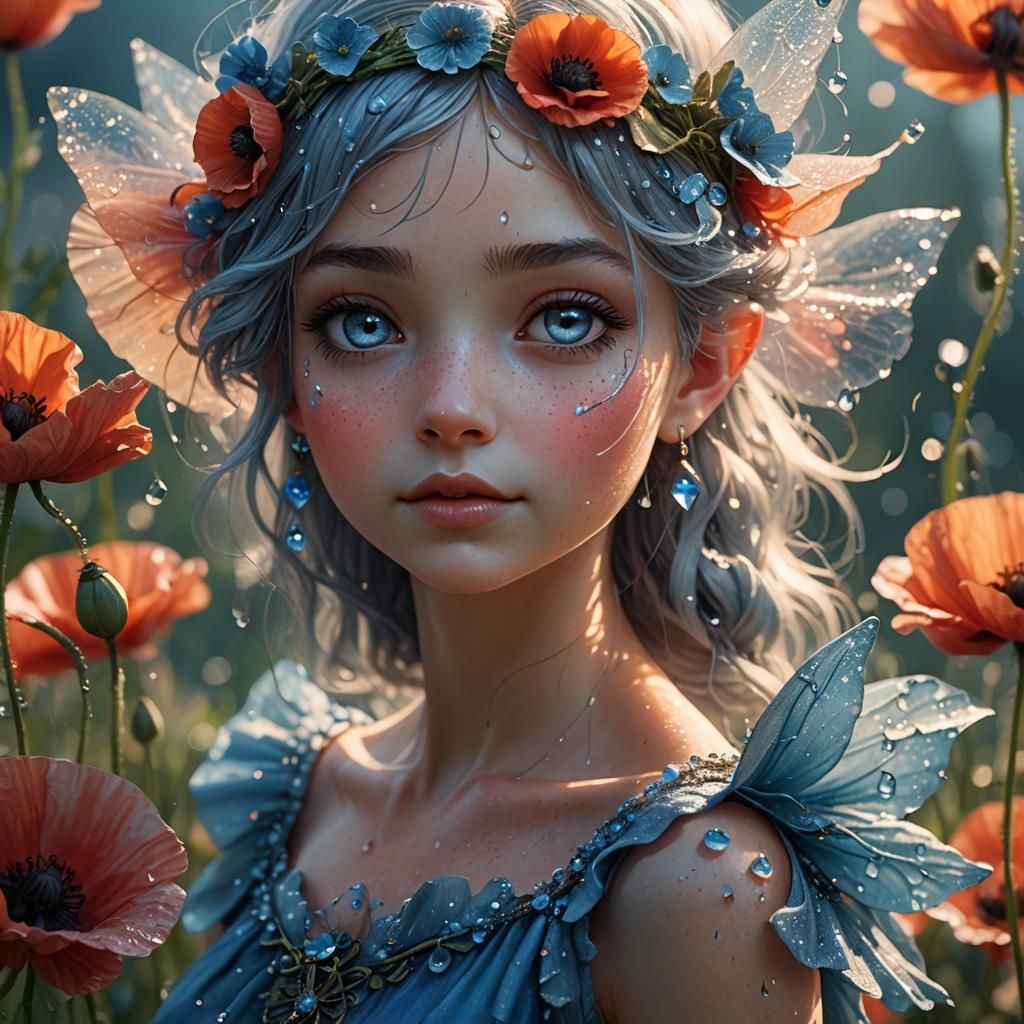 Enchanted Poppy: A Fairy's Macro Magic