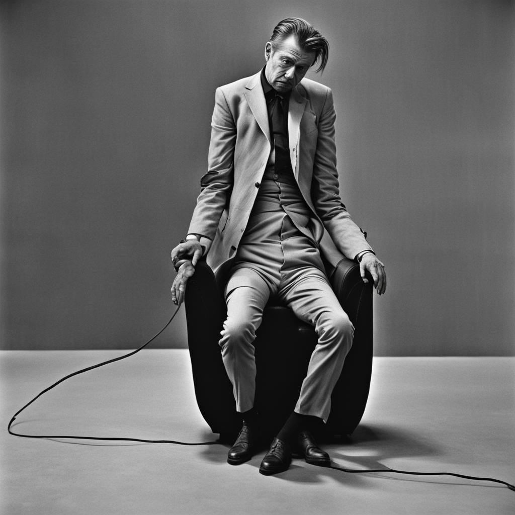 Disturbing Santa Figure in Francis Bacon Style