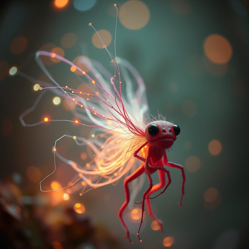 Ethereal Creature in a Surreal, Dreamlike Atmosphere