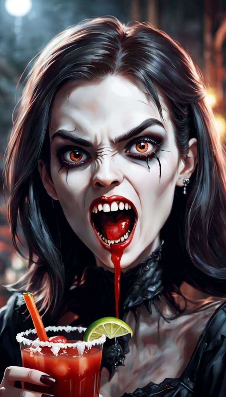 Pale Vampire at a Bloody Mary Cocktail Party