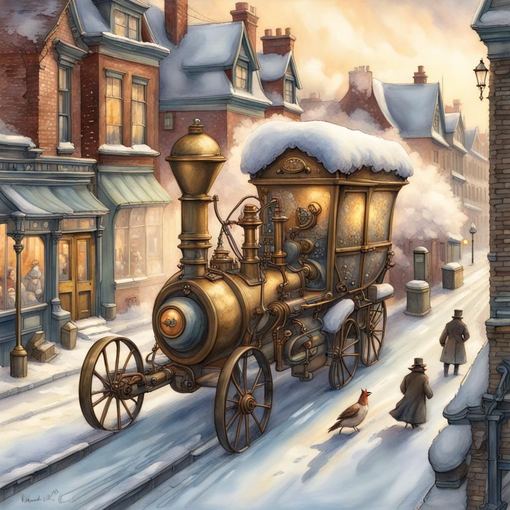 Steampunk Land Train