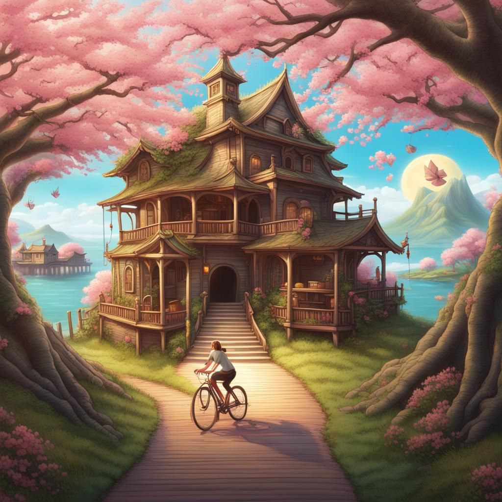 Surreal Treasure Hunt on a Rollercoaster Bicycle