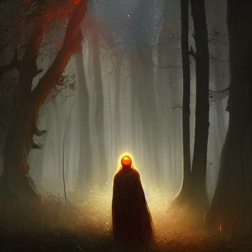 Blood Moon Dark Fantasy Concept Art