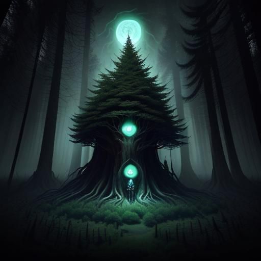 Eldritch Horror Forest: Countless Evil Tree Eyes