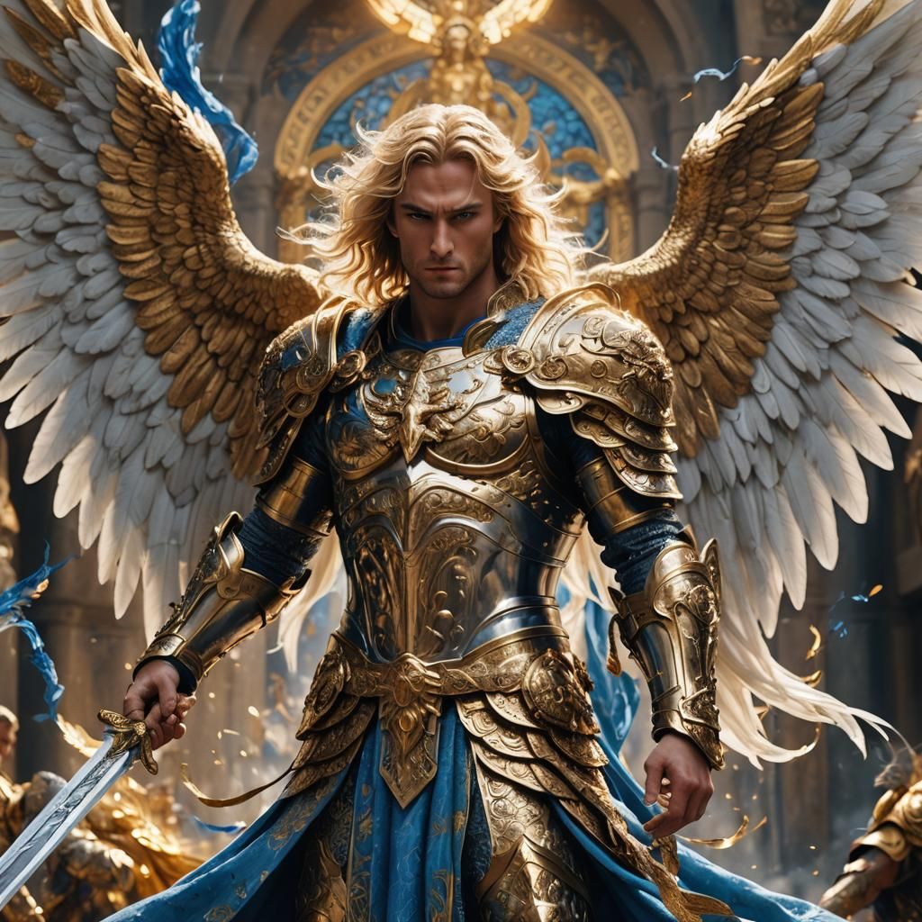 St Michael, Sword in Hand, Amidst Demons