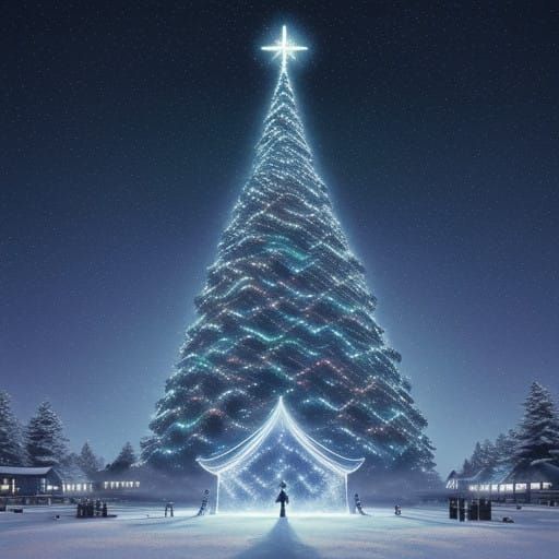 Timeless Christmas Star Radiates Wonder in a Winter Wonderla...