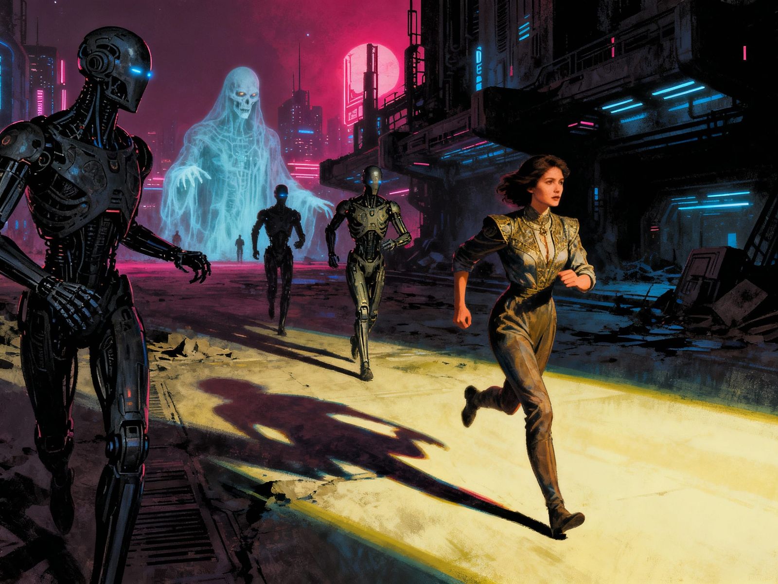 Malevolent AI chasing innocent woman on enemies list