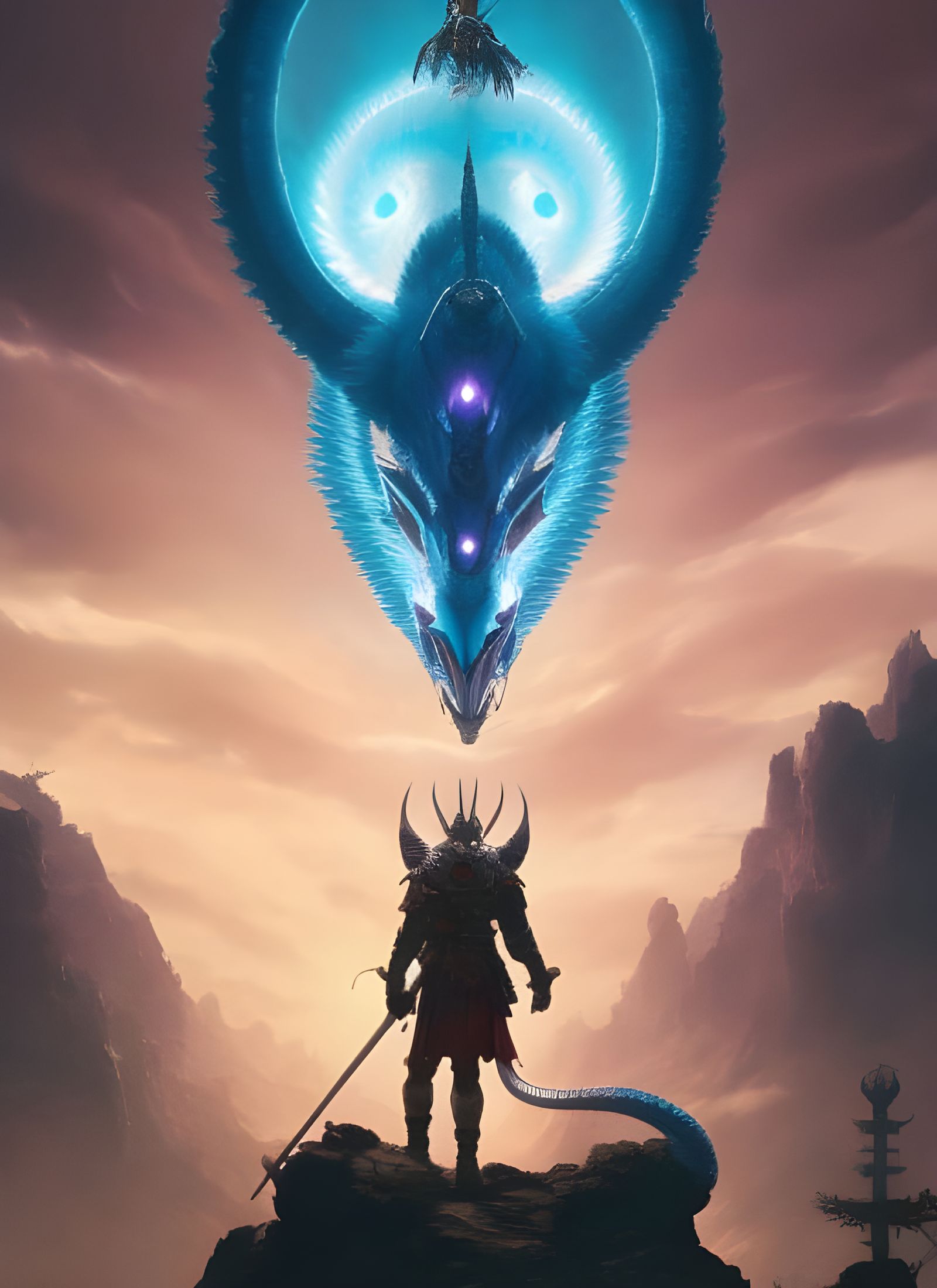 Insect Dragon Centurion in Hyperrealistic Style