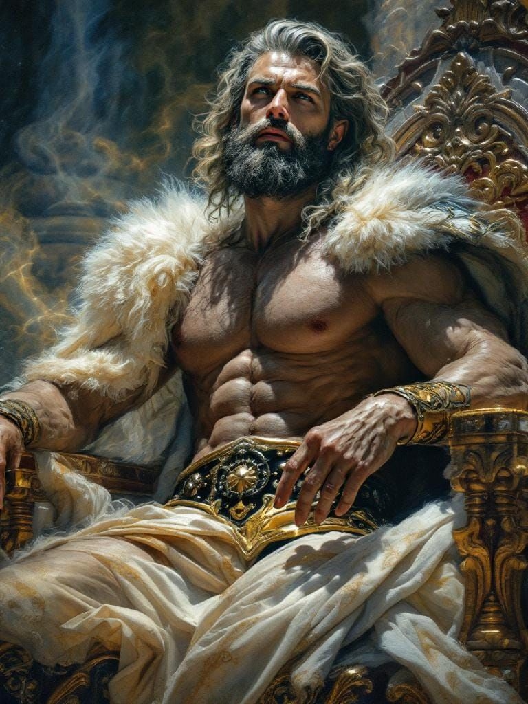 Swedish King at Court in Hyperrealistic Style