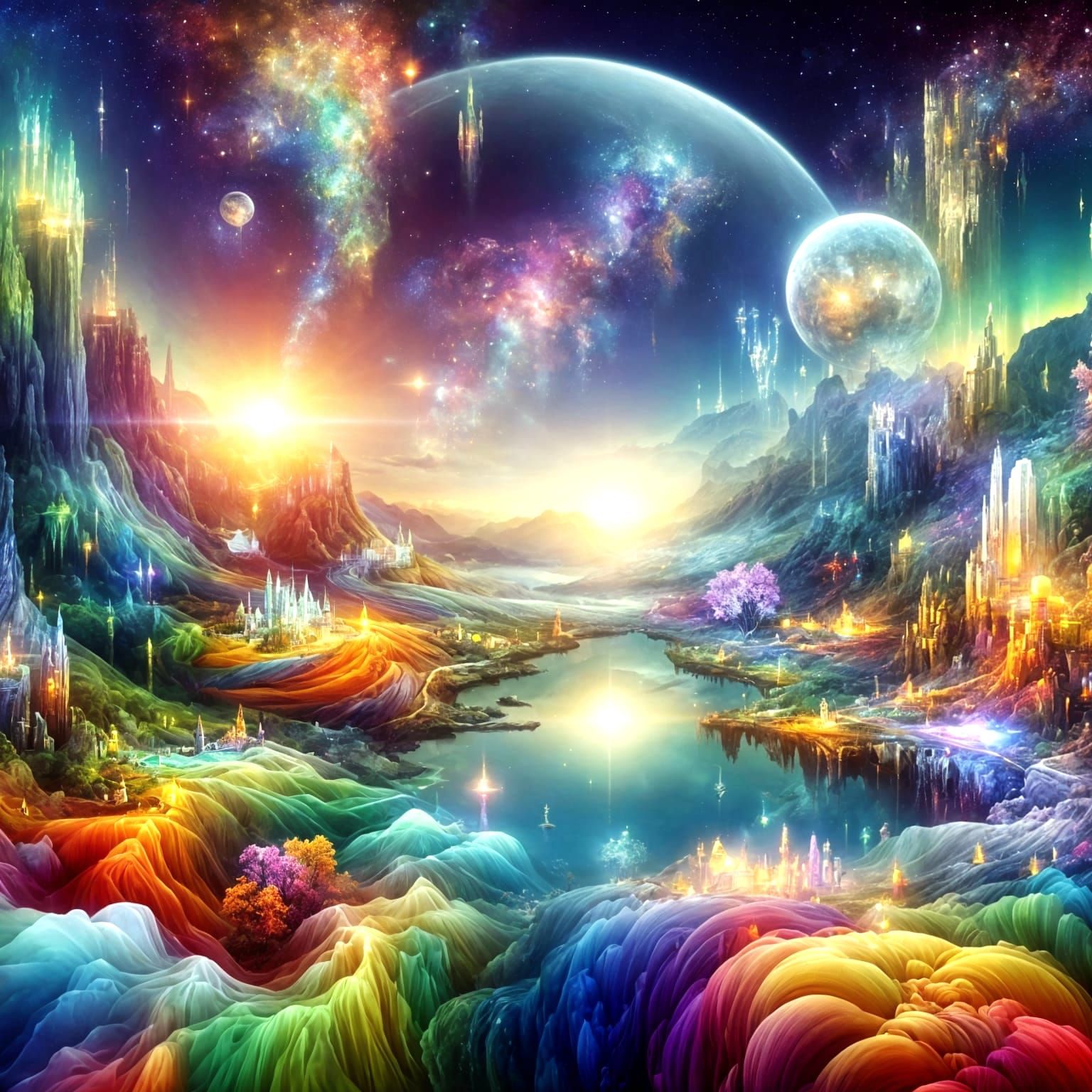 The most beautiful enchanted, colorful world human never see...