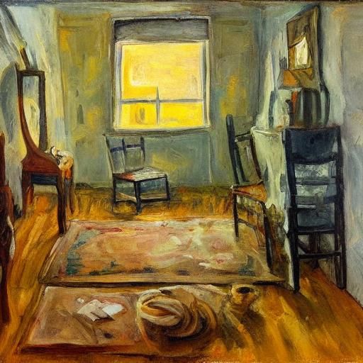 Expressionist Mice Nest in Teddy Bear Still Life