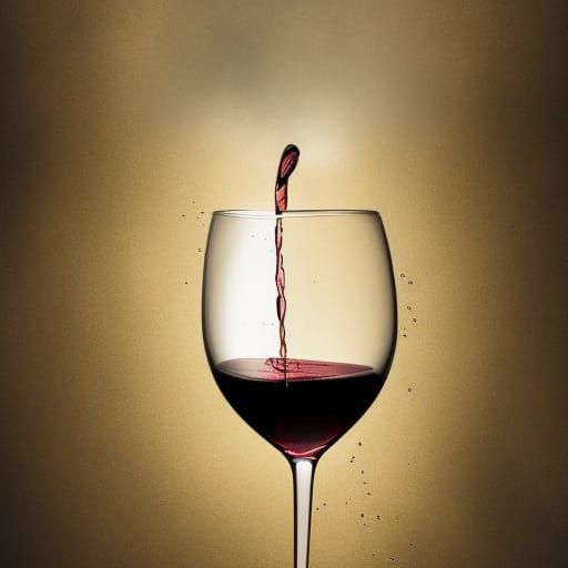 Wine Glass Spill Stop Motion Photo