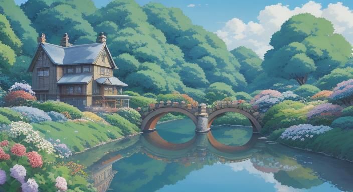 Patient Beauty in Anime Key Visual Style