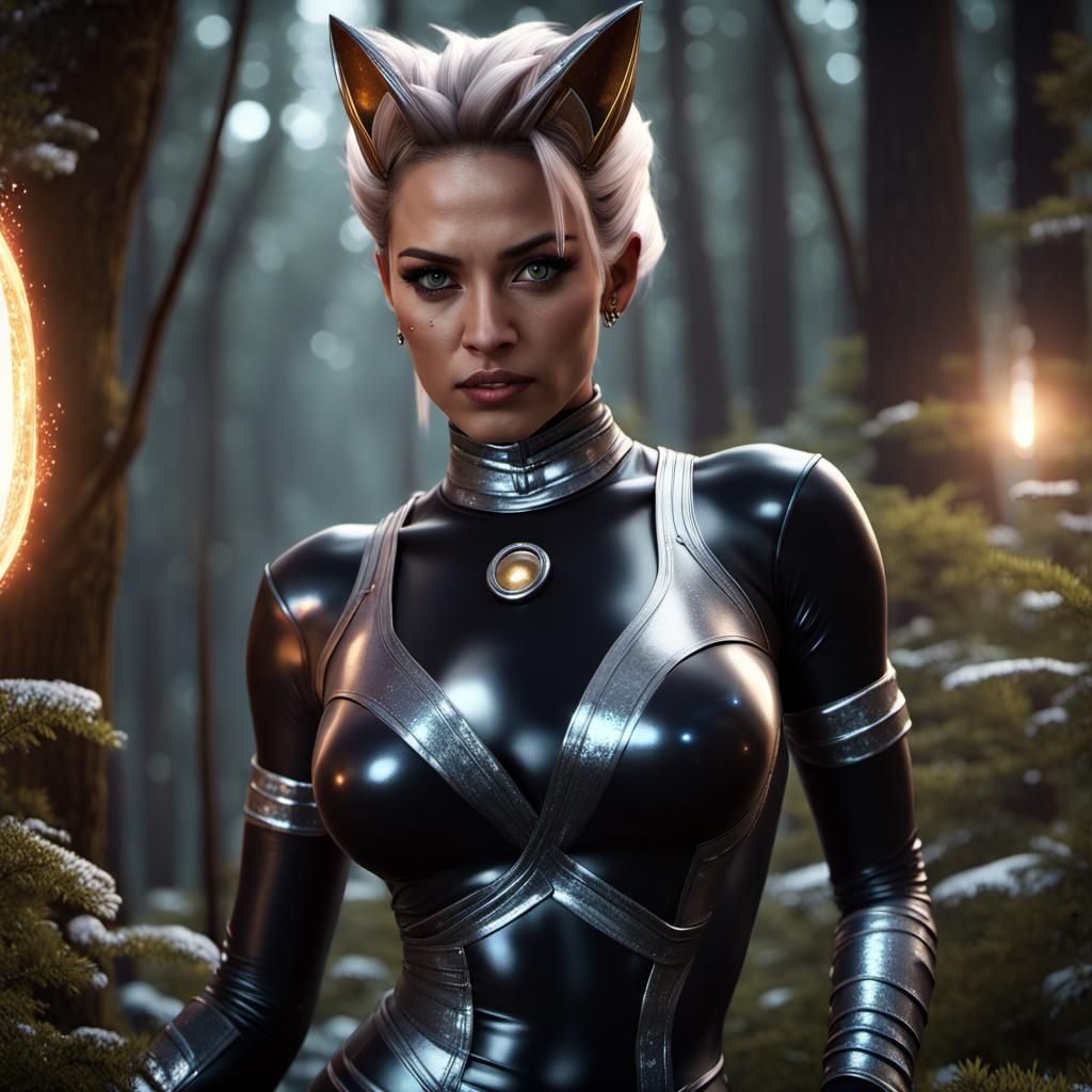 Sci-Fi Goddess in Ethereal Forest: Hyperdetailed 8K