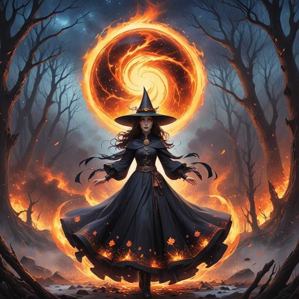 Ancient Witch Embodies Elemental Forces