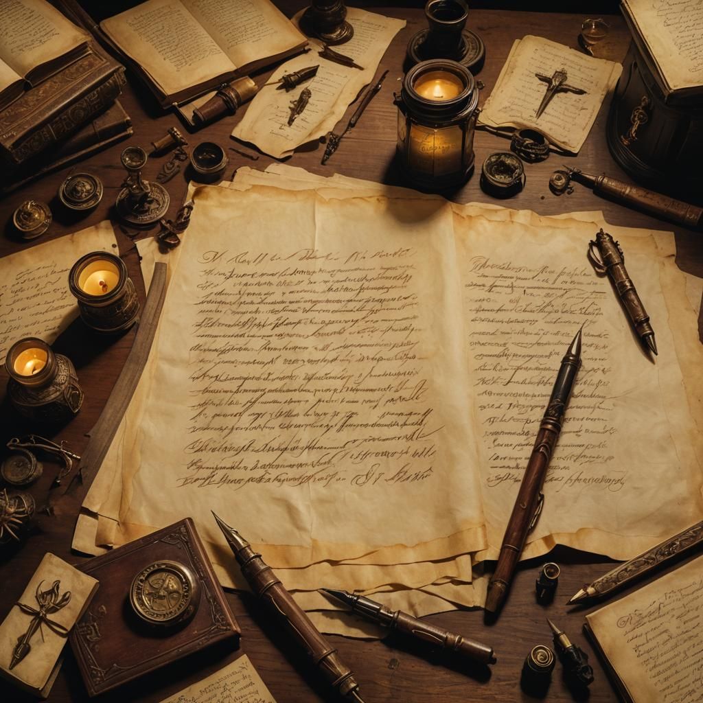 Calligraphy Desk in Matte Painted Style