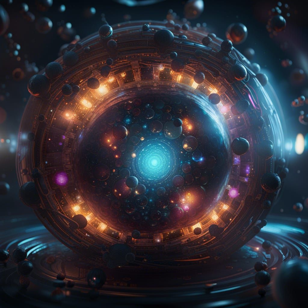 Multiverse Inside an Atom: Deep Color Unreal Engine Art