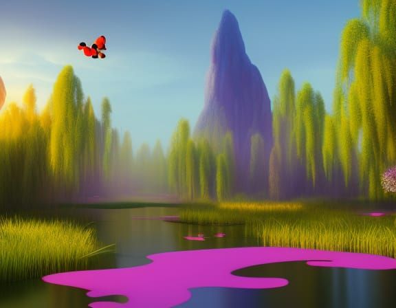 mystic marsh Pixar, Disney, concept art, 3d digital art, May...