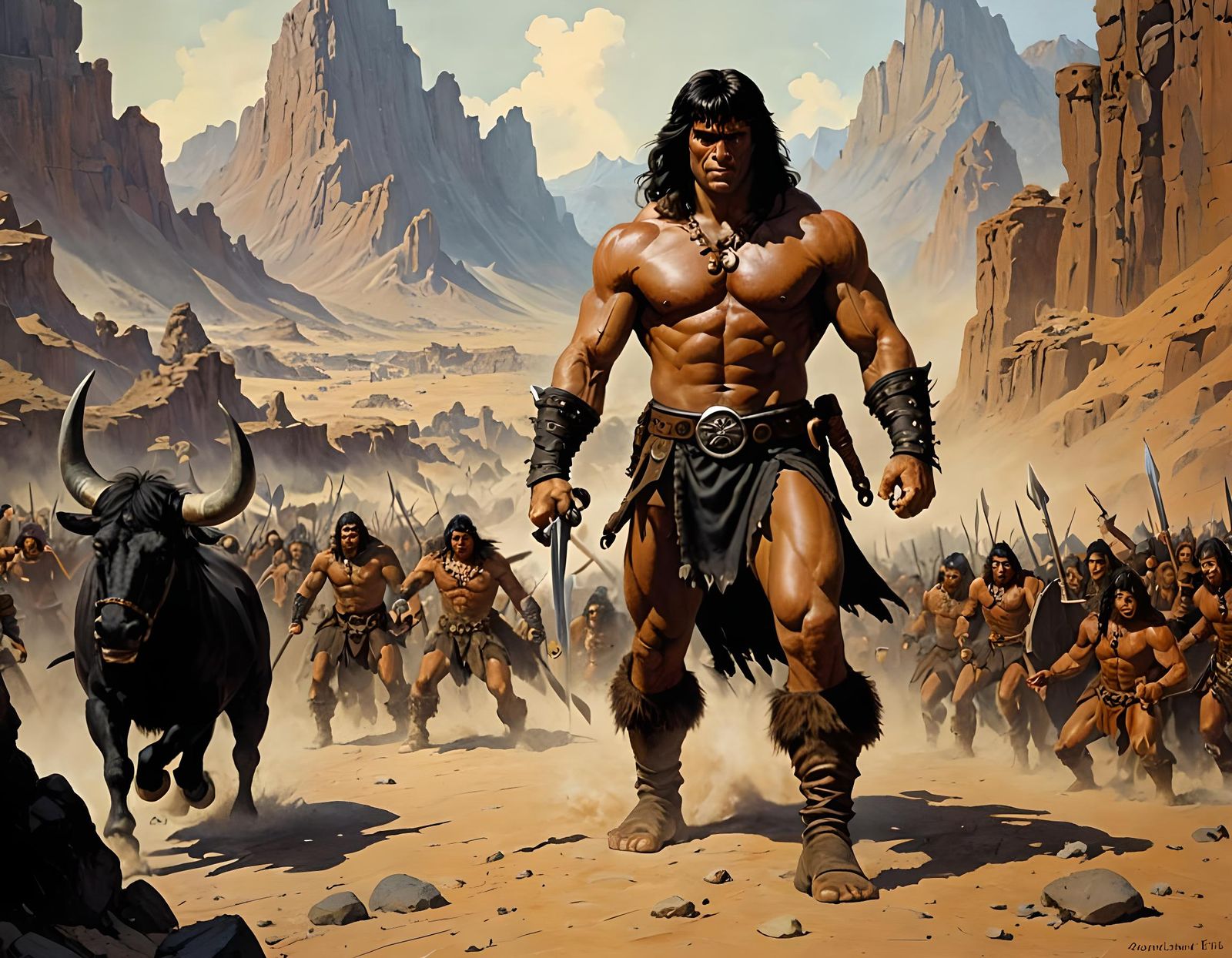 Conan the Barbarian Matte Painting