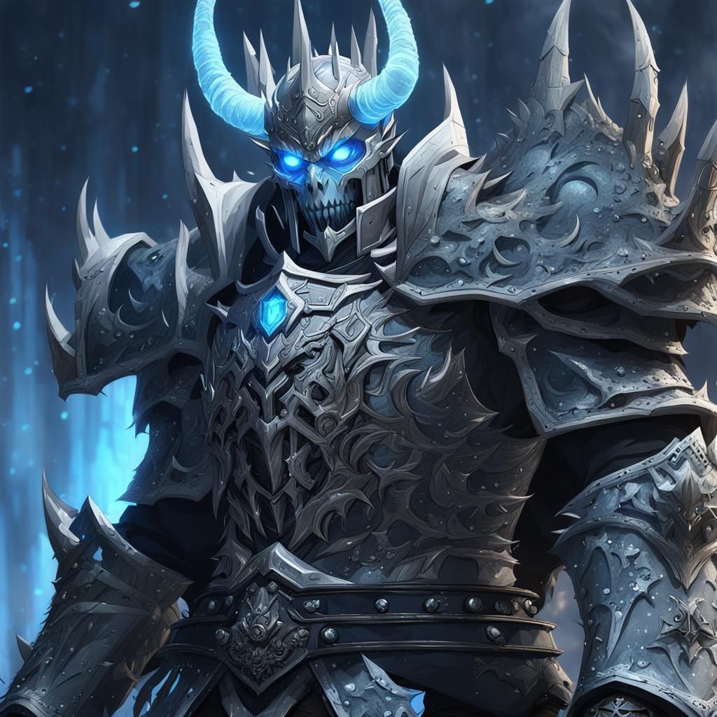 Detailed 3D Anime Art of Lich King