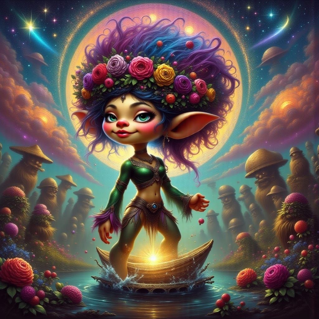 A Beautiful Troll Character