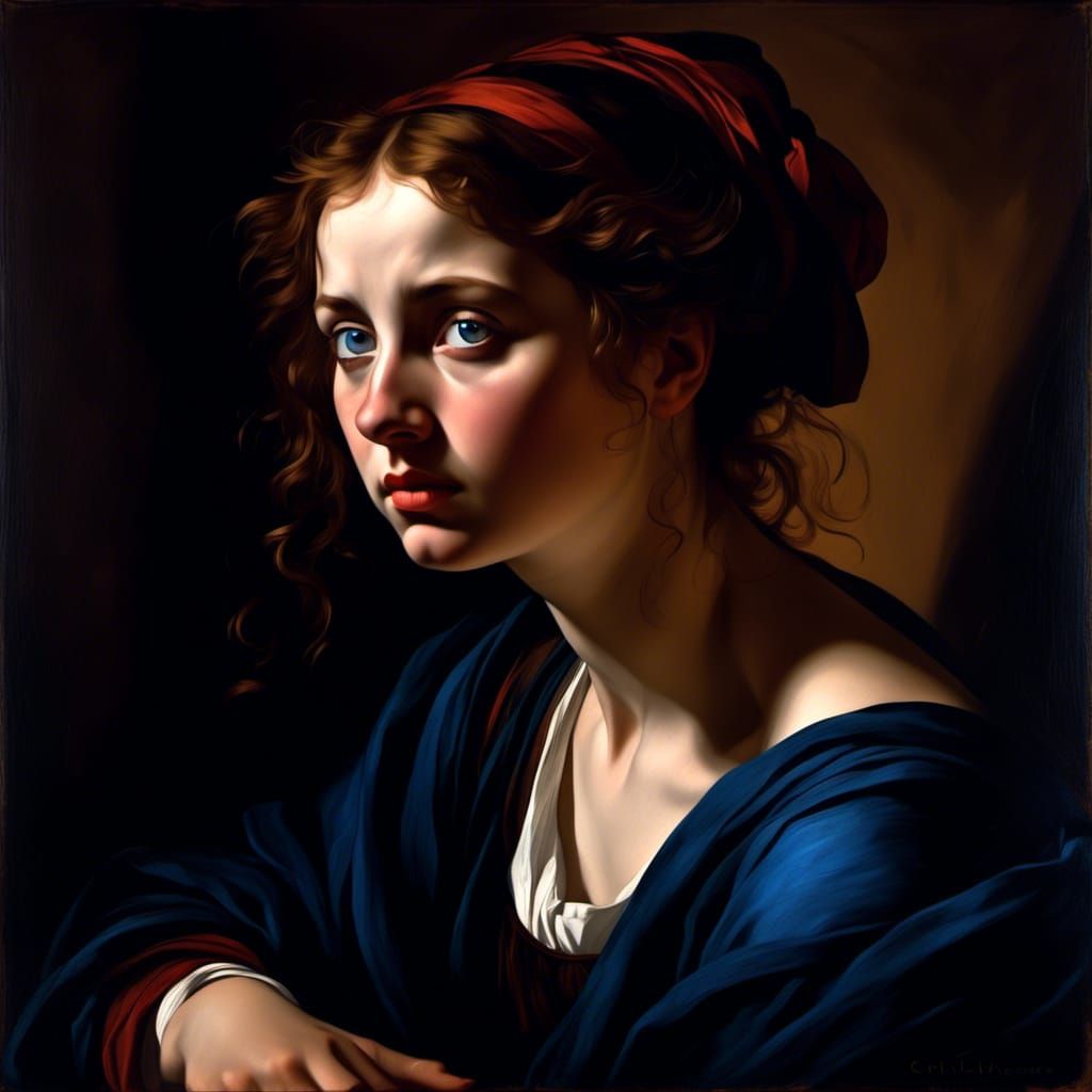 A sad portrait