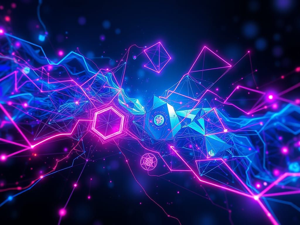 Vibrant Neon Future in a Cyberpunk Aesthetic
