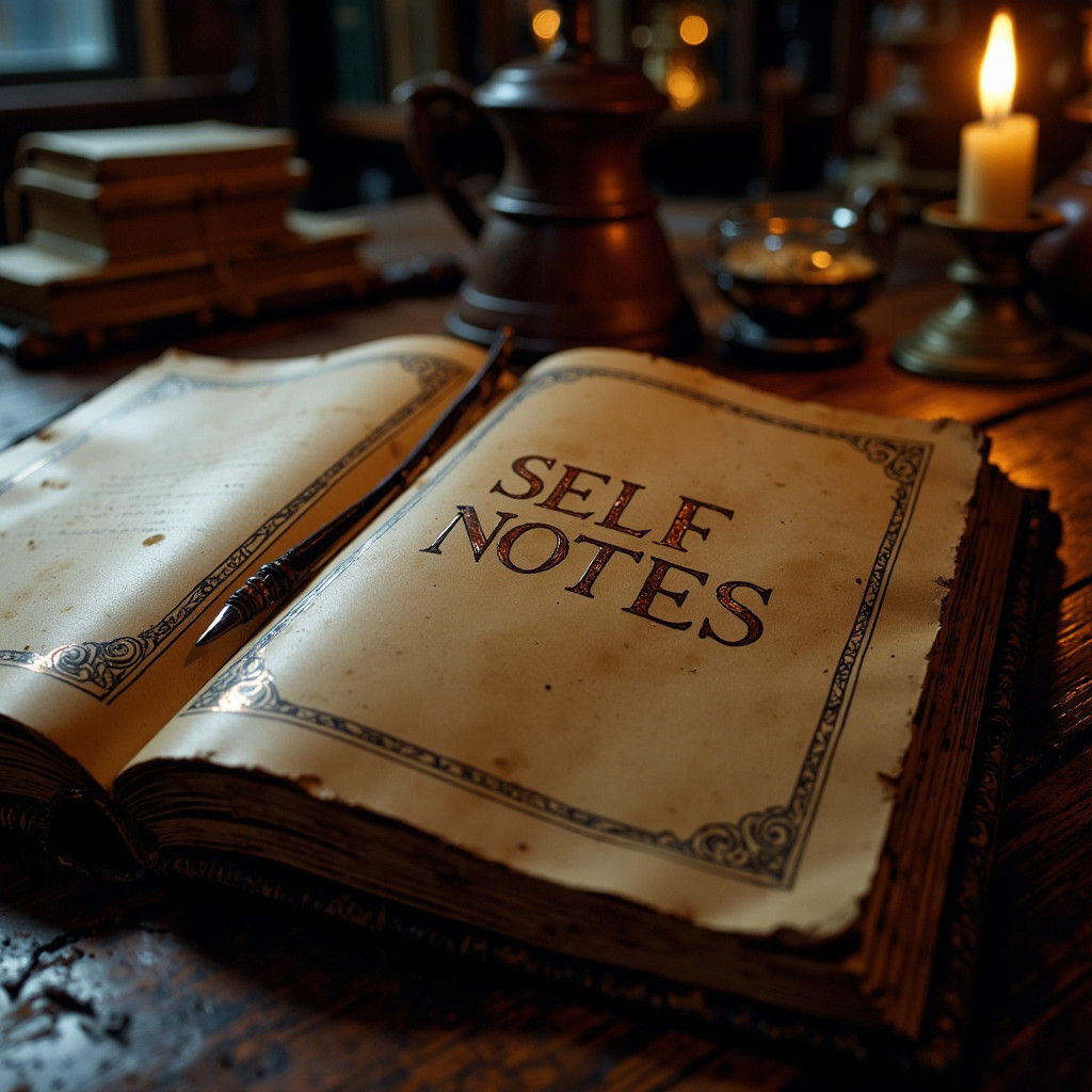 Leather Journal Cover for Trading 'SELF NOTES' in Cinematic ...